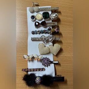 Elegant Hair Clip Set - total 10 pieces